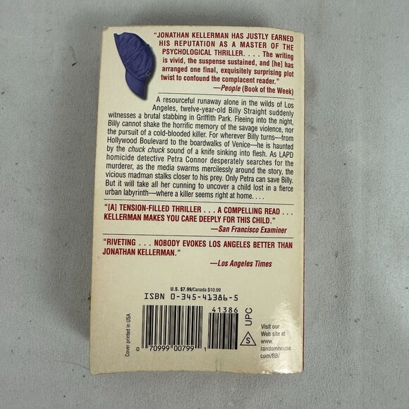 Jonathan Kellerman Billy Straight Paperback 1999 Ballantine Psychological Thrill - Picture 2 of 3